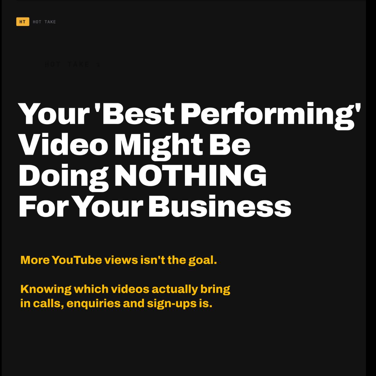 Infographic: is your best performing video actually bringing in business?