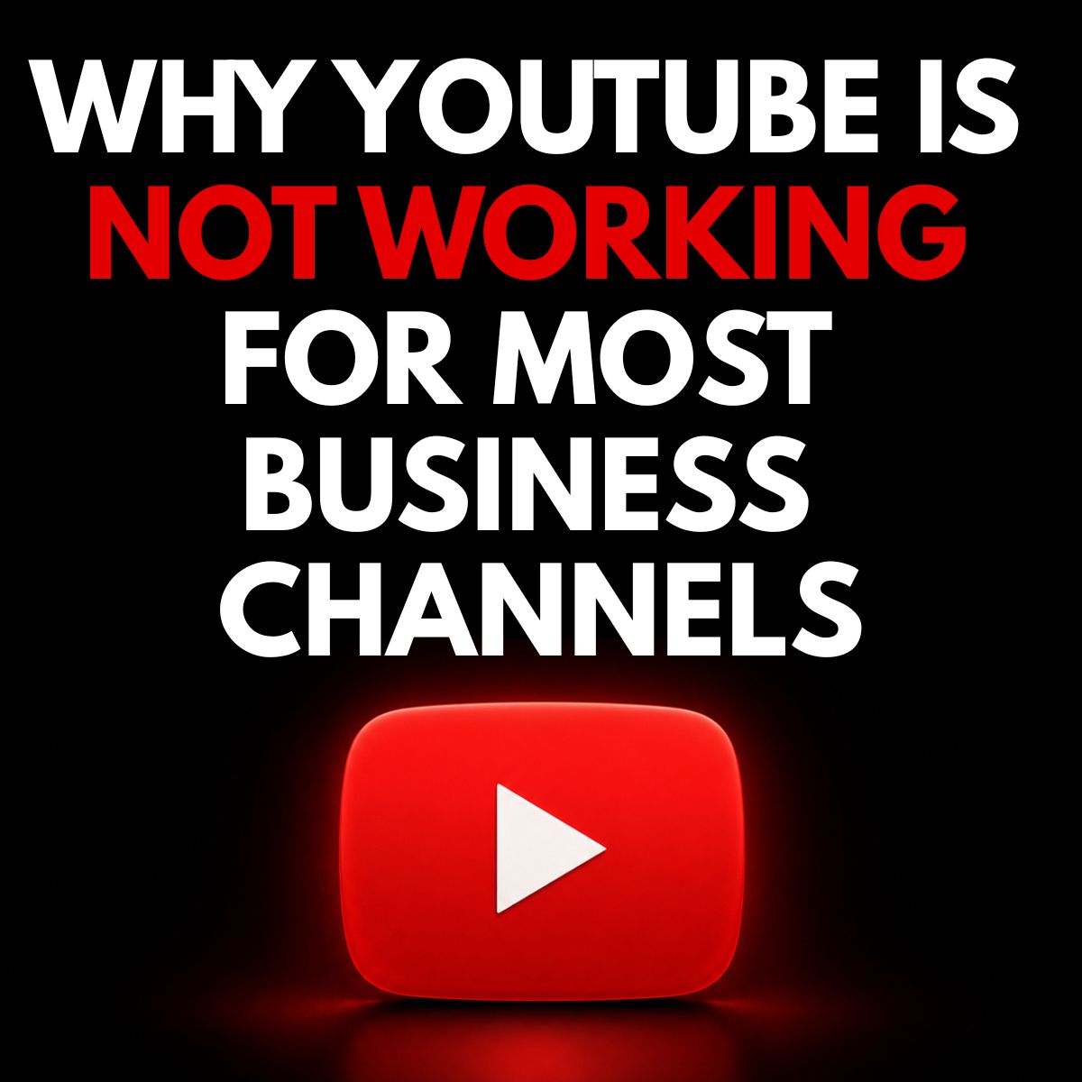 Infographic: why YouTube is not working for your business